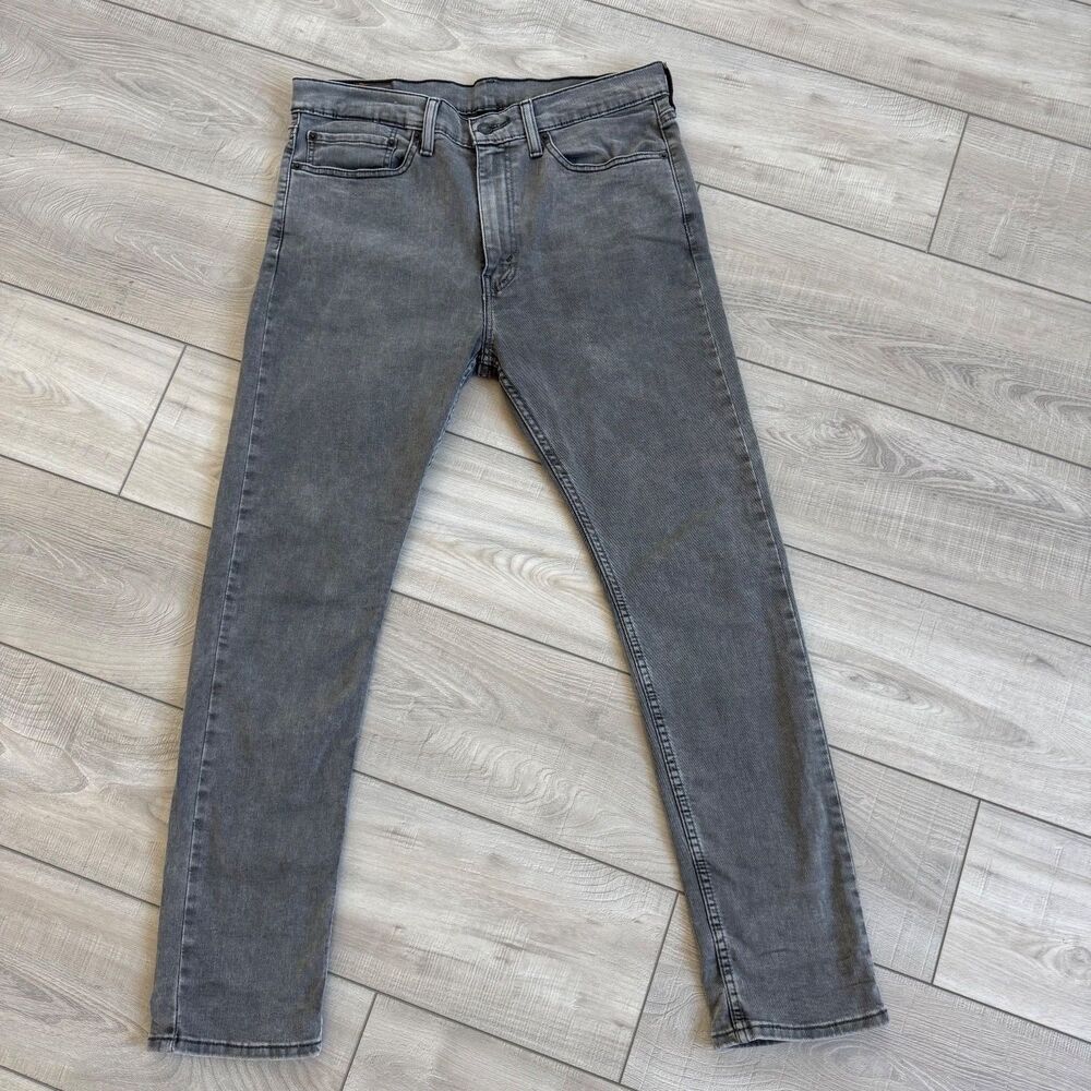 Levi's 510 Skinny Fit Men's Mid Rise Grey Denim Jean, size 34 (A10)